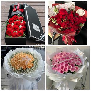 太原市小店区迎泽区杏花岭区同城鲜花店情人节送老婆玫瑰表白女友