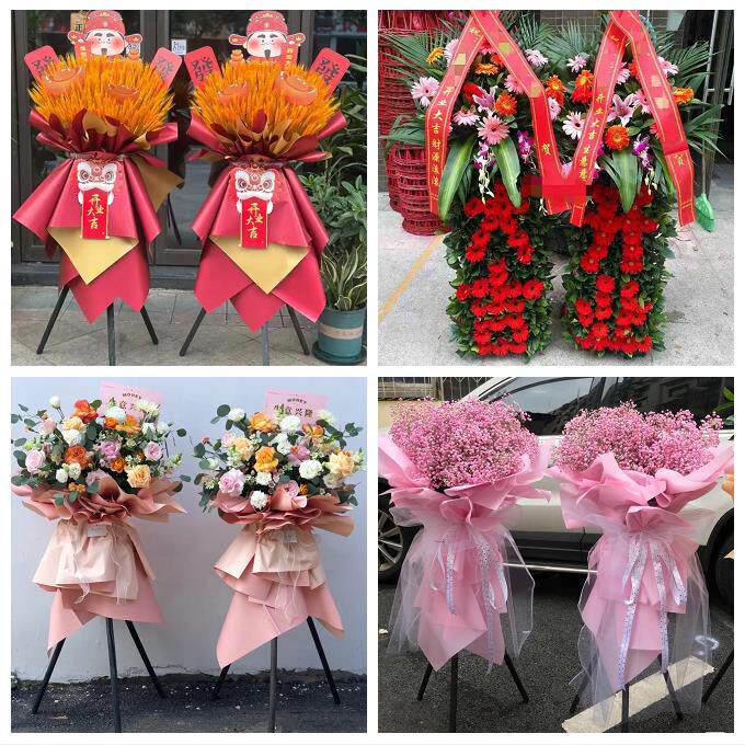 江门市蓬江江海新会区台山市鲜花店同城配送大麦开业花篮公司乔迁