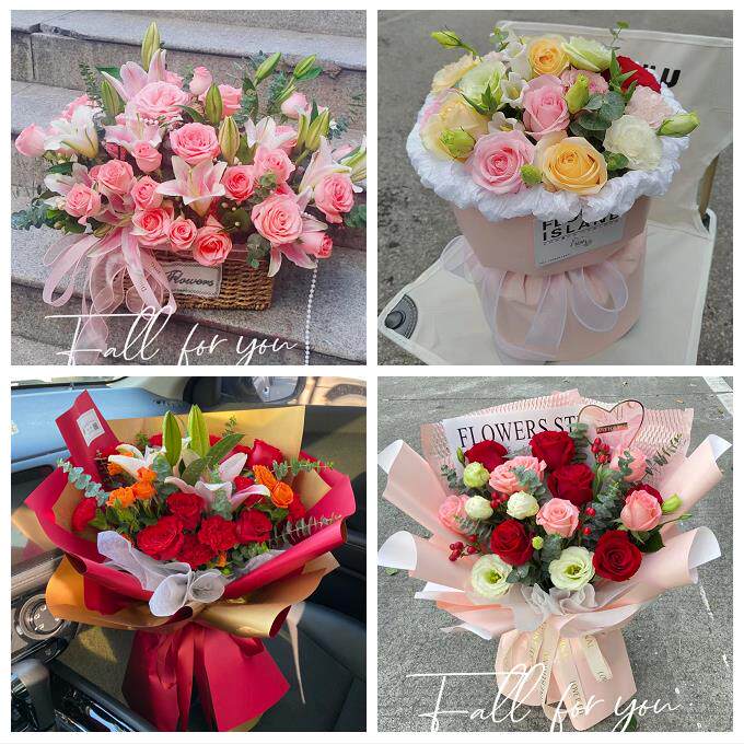 吉林四平市铁西区铁东区梨树县同城鲜花店向日葵玫瑰混搭生日花束