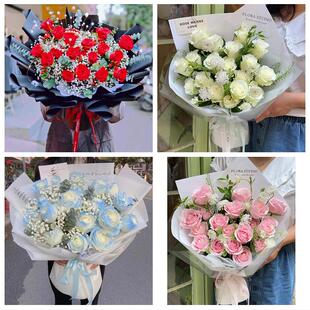 江西新余市渝水区分宜县附近同城鲜花店女神节玫瑰花束送老婆女友