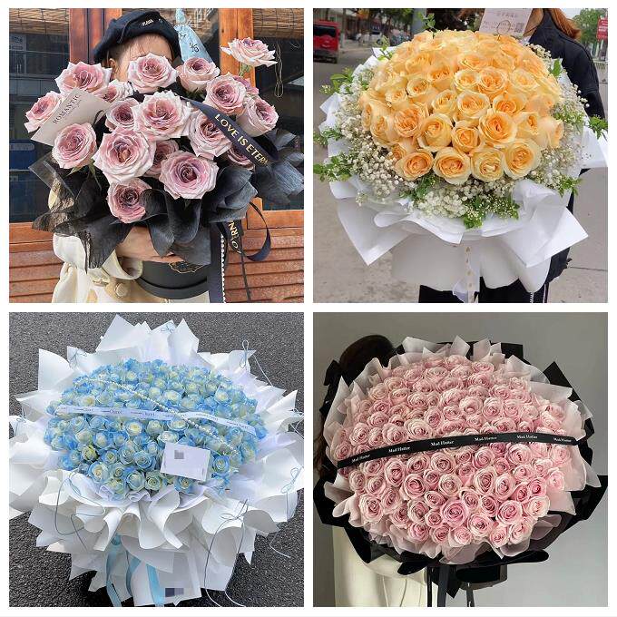 广东深圳市光明区光明公明新湖鲜花店同城配送女朋友情人节红玫瑰