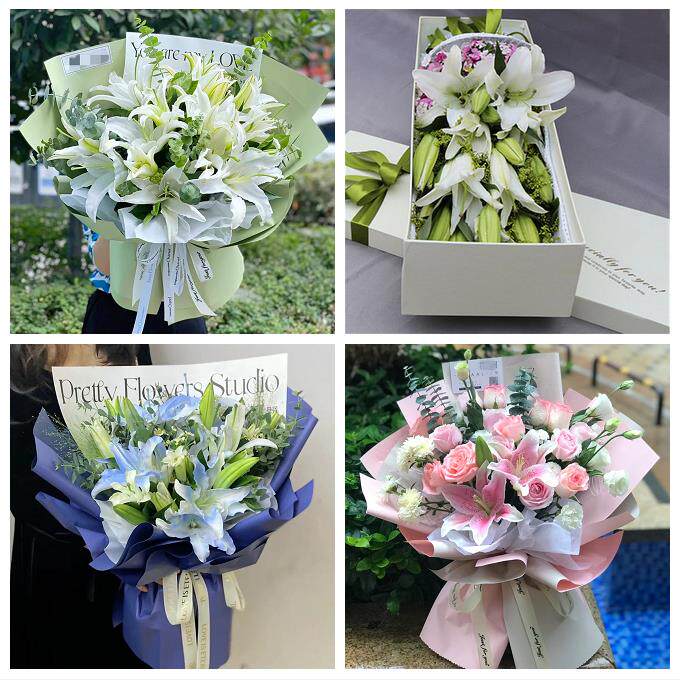 中山市石岐区东区火炬开发区同城鲜花店送闺蜜女朋友百合玫瑰花束