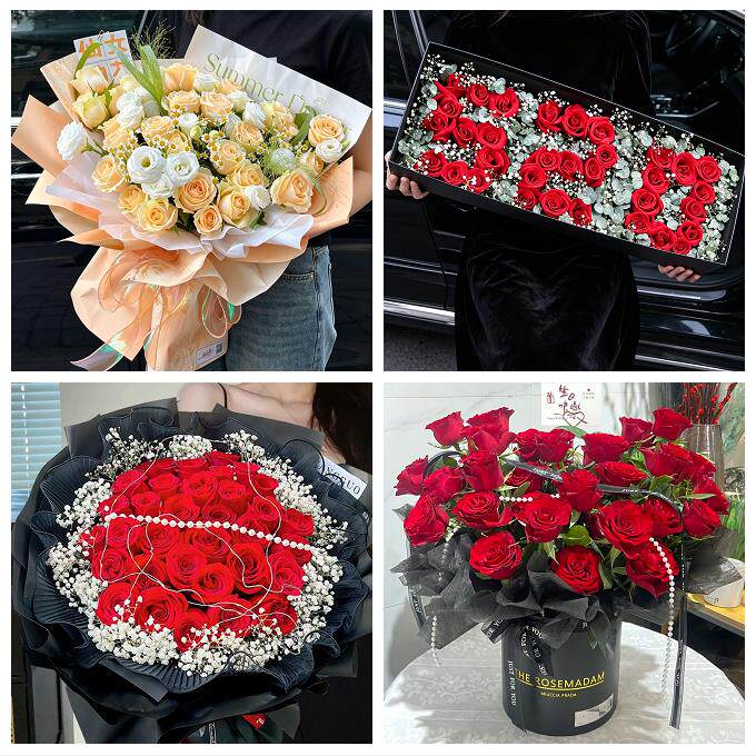 520玫瑰花束礼盒送女友四川凉山州西昌市盐源县德昌县同城鲜花店