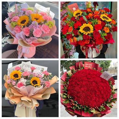 送上海市杨浦区四平路控江路同城鲜花店订康乃馨送长辈生日看病人