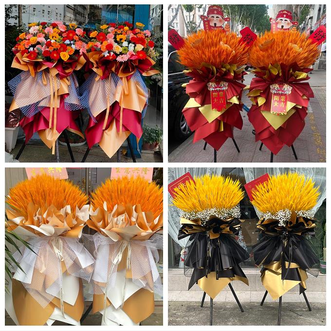 上海市嘉定区菊园新区南翔镇鲜花店同城配送商务周年庆典开业花篮