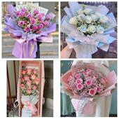 重庆市沙坪坝区渝碚路磁器口同城鲜花店情人节玫瑰花束礼盒送女友