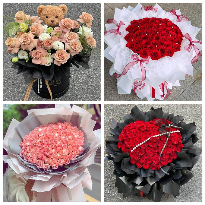 海口市秀英龙华琼山区美兰区同城鲜花店情人节送老婆玫瑰表白女友