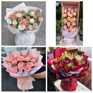 兰州市红古区永登县皋兰榆中县同城花店订38玫瑰鲜花送老婆女朋友
