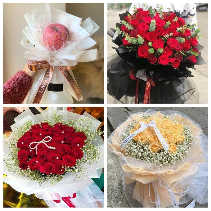 郑州上街惠济区中牟县巩义市同城鲜花店平安夜玫瑰礼盒送女友老婆