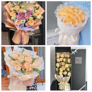 济南长清区平阴济阳县商河县同城鲜花店情人节玫瑰花束礼盒送女友
