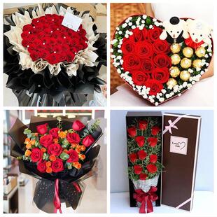 武威市凉州区民勤古浪天祝县同城鲜花店三八玫瑰送闺蜜女朋友老婆