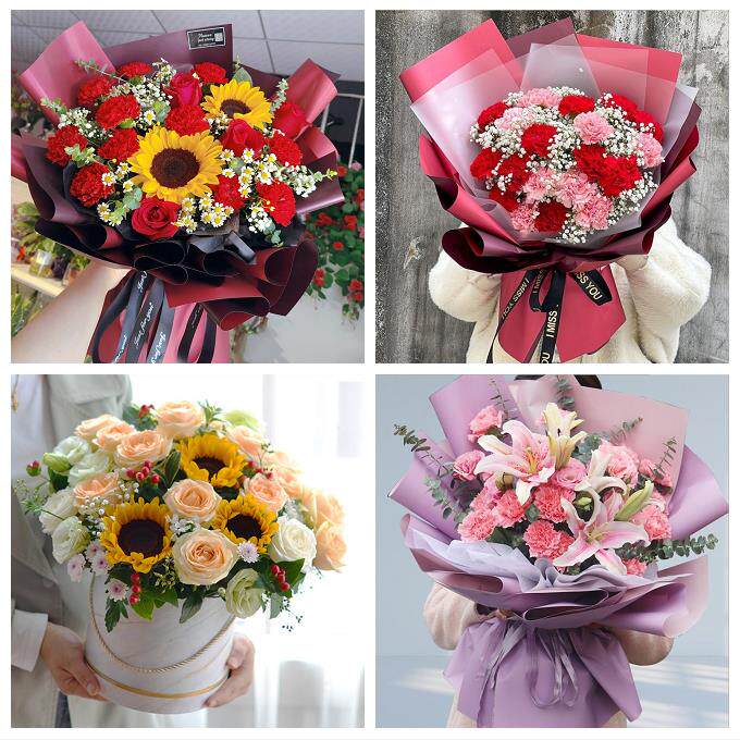 铜陵市铜官义安区郊区枞阳县同城鲜花店38节康乃馨百合花束送长辈