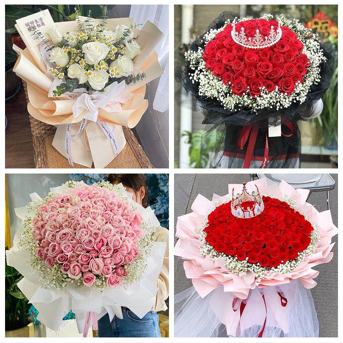 云南昆明市富民宜良石林嵩明县同城鲜花店纪念日送玫瑰花女友生日