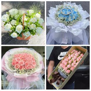 广西崇左市江州区扶绥县凭祥市鲜花店同城配送女朋友情人节红玫瑰