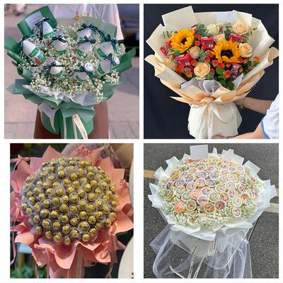 送汉中市镇巴县留坝县佛坪县同城鲜花店61儿童节鲜花零食饮料花束