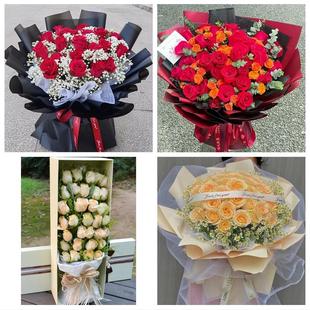 陕西宝鸡市凤翔岐山扶风县陇县同城鲜花店订情人节玫瑰送女友老婆