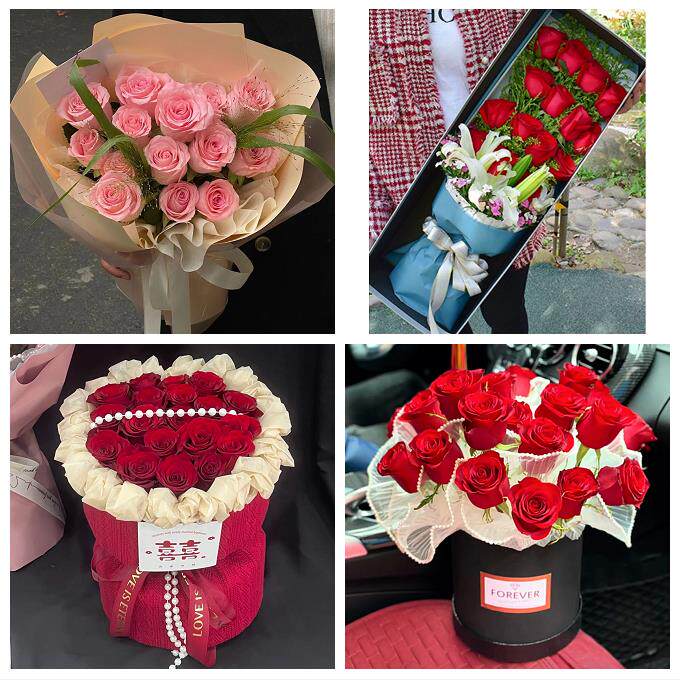 山东济宁市鱼台金乡嘉祥汶上县鲜花店同城配送女朋友情人节红玫瑰