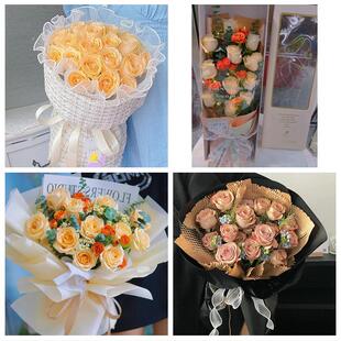 送白银市白银区平川区靖远县同城鲜花店情人节玫瑰花束礼盒送女友