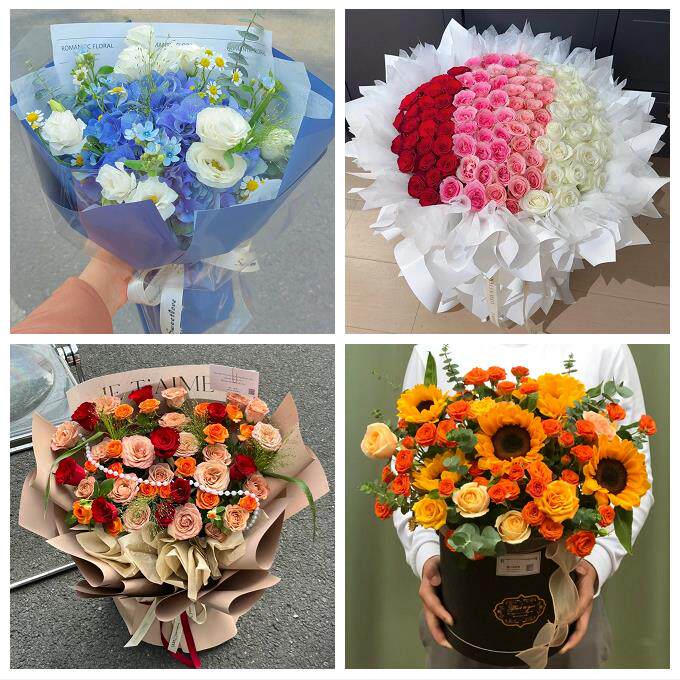 湘潭市雨湖岳塘区九华湘潭县同城鲜花店玫瑰向日葵绣球送朋友生日