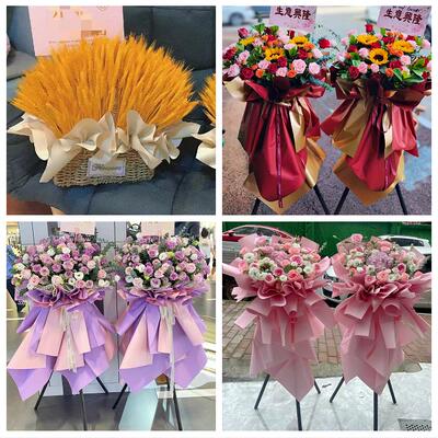 清远市清城清新区佛冈阳山县同城鲜花店新店开业花篮公司乔迁开张