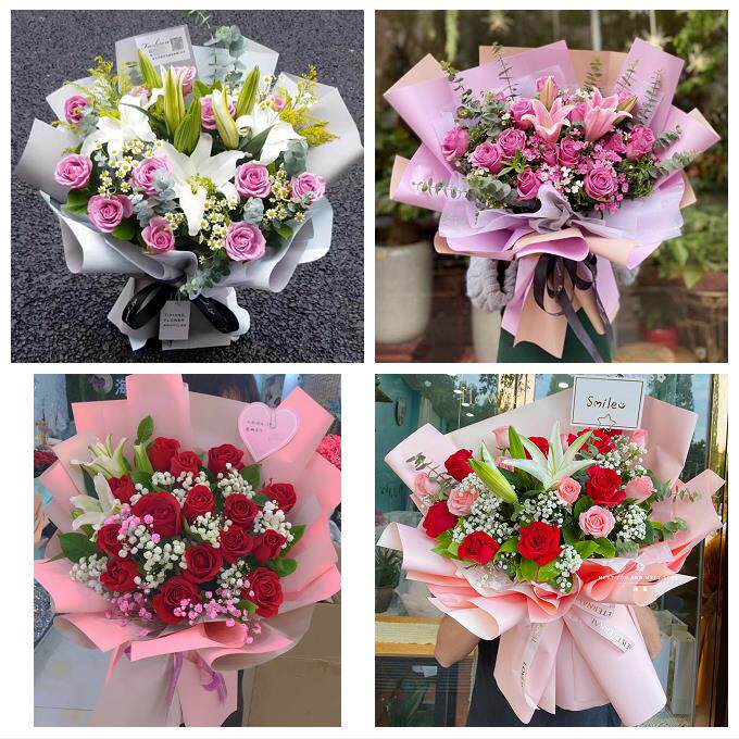 威海市环翠文登区荣成乳山市同城鲜花店订玫瑰百合送女友老婆生日