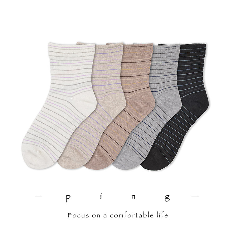 易耗品舒适ZUI重要！洗后不发硬 Jing品绢棉宽口条纹女袜中筒袜|msdalam kategori Pakaian Dalam/seluar dalam lelaki/tracksuit, Sock/bottoming stoking/stoking/kaki sarung kaki - dari Buy2taobao.com untuk memberikan perkhidmatan ejen Taobao profesional membeli