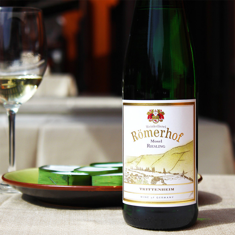 德国红酒 雷司令半甜白葡萄酒 罗马人romerhof 可解油腻可配海鲜
