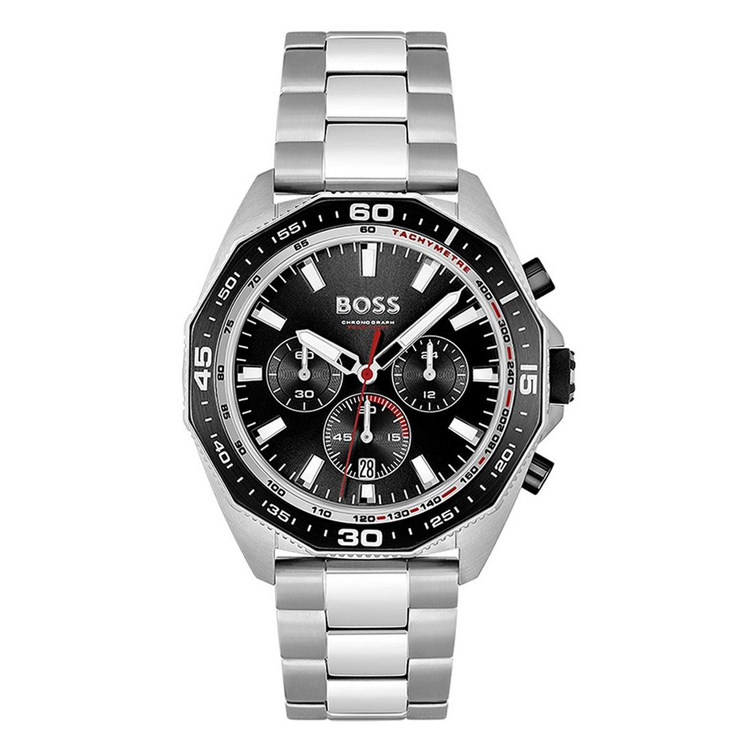 一件批发BOSS手表不锈钢三眼计时轻奢时尚休闲石英机芯防水男表