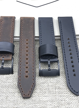 现货FOSSIL化石表带真皮22MM通用适配FS4656FS4682FS5586手表配件