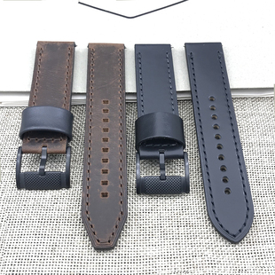 现货FOSSIL化石表带真皮22MM通用适配FS4656FS4682FS5586手表配件