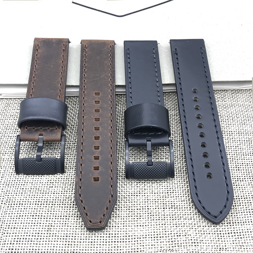 现货FOSSIL化石表带真皮22MM通用适配FS4656FS4682FS5586手表配件