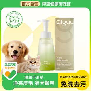 奇愈记氨基酸清净慕斯脏污免洗犬猫干洗去油黄胡子猫咪狗专用清洁