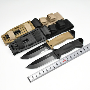戈博荒野求生多功能直刀战术防身直刀户外露营高硬度一体龙骨直刀