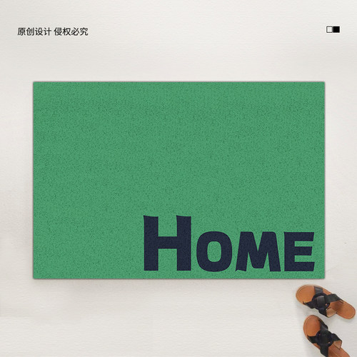 原素原创happy文字脚垫