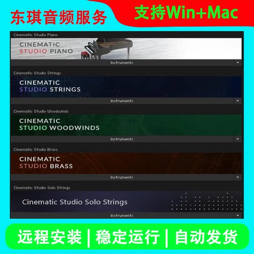 Cinematic Studio Brass/Woodwinds/Strings影视工作室管弦乐全套