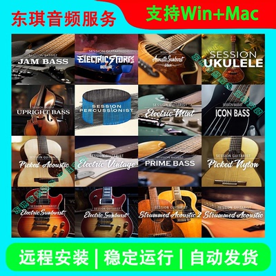 全16套Session Guitarist/Bassist 自动伴奏扫弦电木吉他贝斯音色