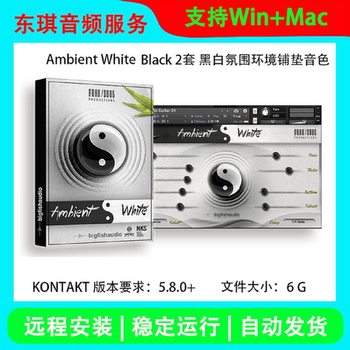Ambient White+Black黑白氛围环境铺垫综合音色库 康泰克编曲音源