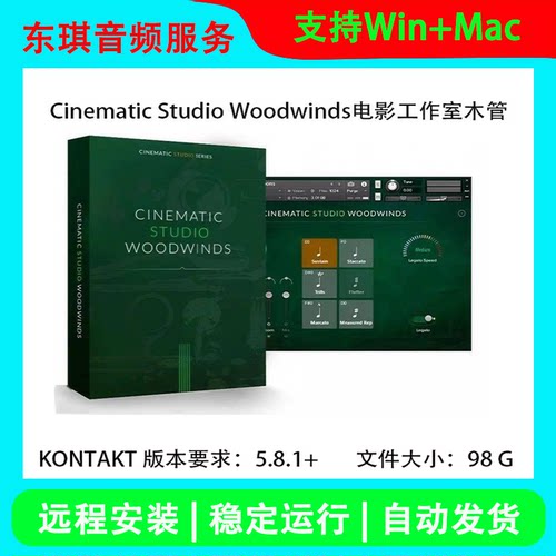 CSW电影工作室木管 Cinematic Studio Woodwinds KONTAKT编曲音源
