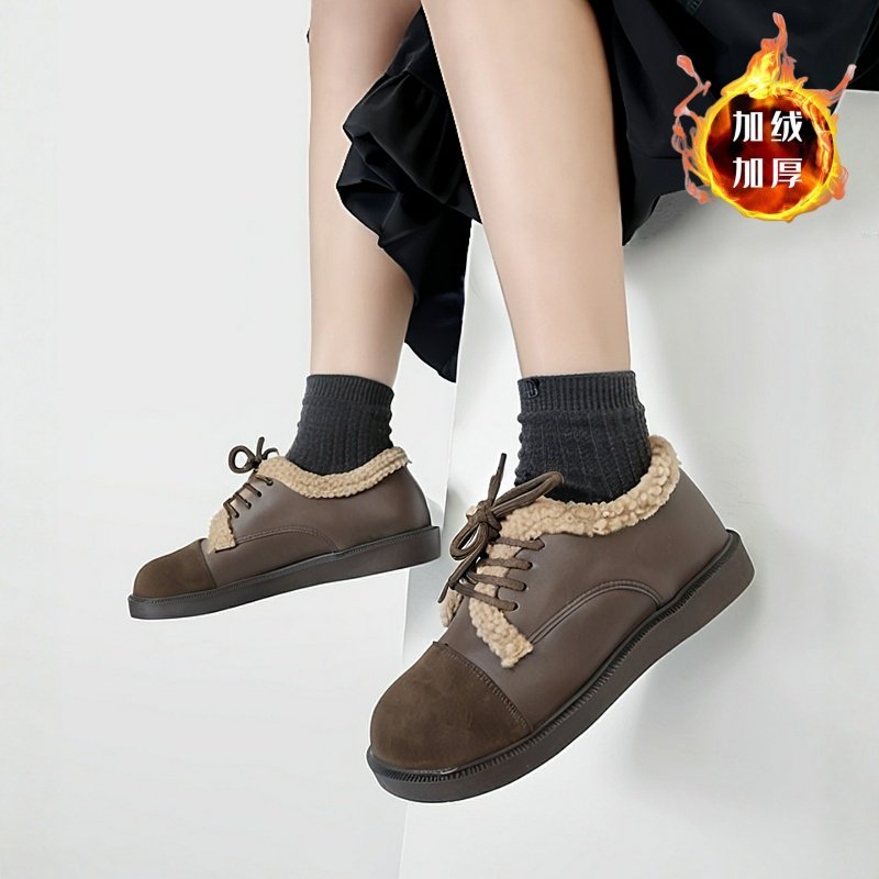 加绒勃肯鞋女冬季保暖系带休闲鞋防滑棉鞋毛毛鞋加厚一脚蹬乐福鞋,女鞋,勃肯鞋/软木鞋,淘宝优惠券,粉丝福利购,淘宝优惠卷