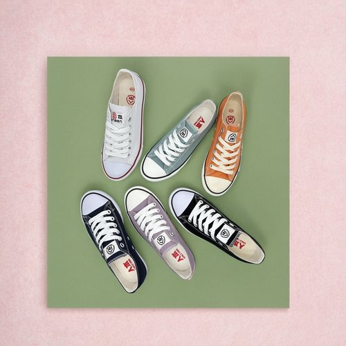 人本帆布鞋情侣女鞋子