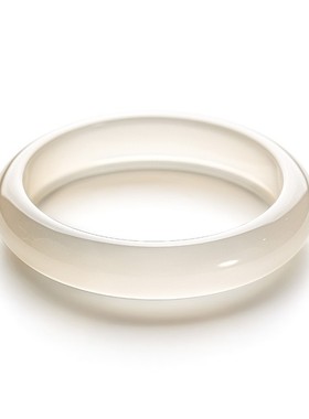 荔枝冻白月光手镯天然玉髓玛瑙