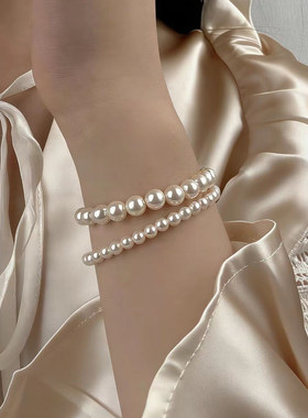 法式复古施家珍珠手链女