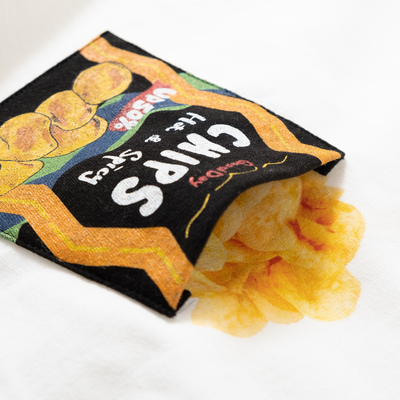 adlib香港潮牌GOOD DAY薯片口袋趣味印花图案男女款短袖T恤 ZT789