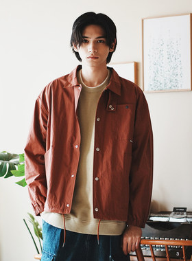 adlib香港 春秋季男女休闲百搭日本布工装教授外套长袖夹克 JK361