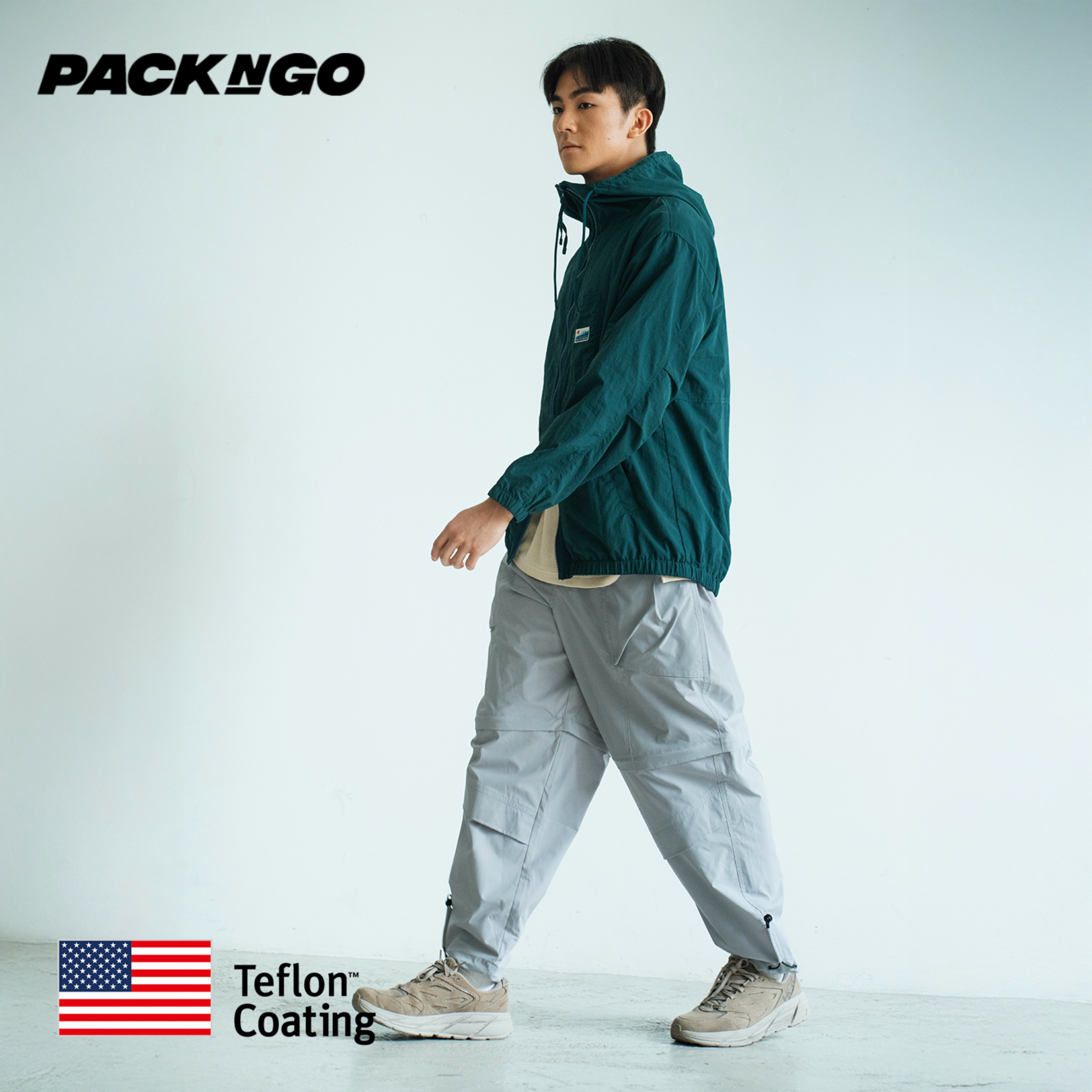 adlib香港潮牌防水防油两用可分拆作短裤穿着机能长裤 PT333