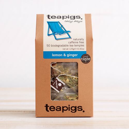 25年新货teapigs 茶猪猪 柠檬姜茶 英国原装现货 50个立体茶包