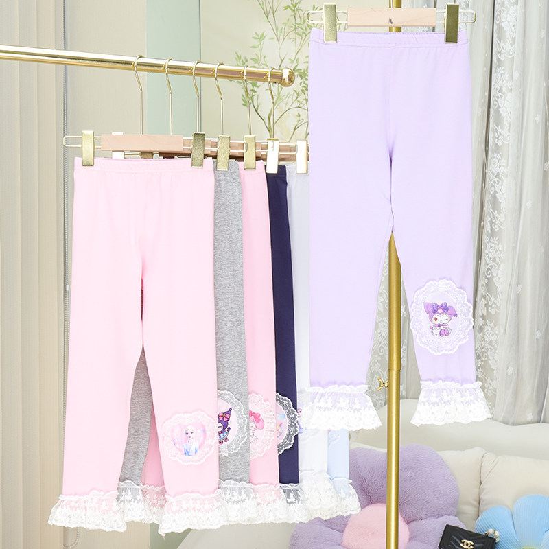 2024春秋季女童薄款打底裤儿童外穿裤子童装洋气时尚休闲百搭长裤