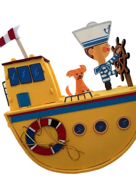 A Sailor  went to sea 船员3D立体模型歌曲教学教具绘本故事道具