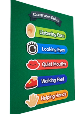 班级规则墙贴课堂管理教室环创布置装饰classroom rules diy装饰