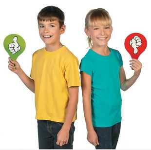 Yes No对错手举牌赞成反对牌投票